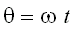 theta = omega*t