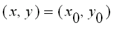 (x, y) = (x[0], y[0])