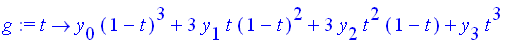 g := proc (t) options operator, arrow; y[0]*(1-t)^3...