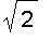 sqrt(2)