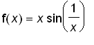 f(x) = x*sin(1/x)