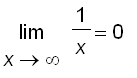 limit(1/x,x = infinity) = 0