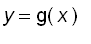 y = g(x)