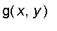 g(x,y)
