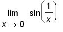 limit(sin(1/x),x = 0)