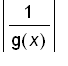 abs(1/g(x))
