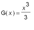G(x) = x^3/3