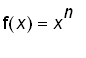 f(x) = x^n