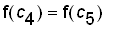 f(c[4]) = f(c[5])