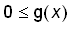 0 <= g(x)