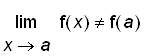 limit(f(x),x = a) <> f(a)