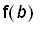 f(b)