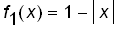 f[1](x) = 1-abs(x)