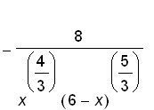 -8/(x^(4/3)*(6-x)^(5/3))