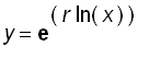 y = exp(r*ln(x))
