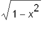 sqrt(1-x^2)