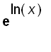exp(ln(x))