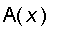 A(x)