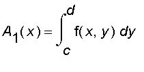 A[1](x) = int(f(x,y),y = c .. d)