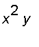 x^2*y
