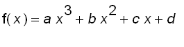 f(x) = a*x^3+b*x^2+c*x+d