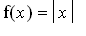 f(x) = abs(x)