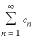 sum(c[n],n = 1 .. infinity)