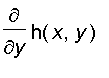 diff(h(x,y),y)