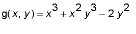 g(x,y) = x^3+x^2*y^3-2*y^2