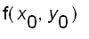 f(x[0],y[0])