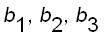 b[1], b[2], b[3]