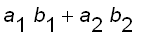 a[1]*b[1]+a[2]*b[2]