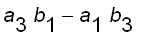 a[3]*b[1]-a[1]*b[3]