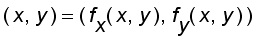 (x, y) = (f[x](x,y), f[y](x,y))