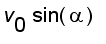 v[0]*sin(alpha)