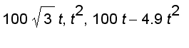 100*sqrt(3)*t, t^2, 100*t-4.9*t^2