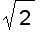 sqrt(2)
