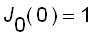J[0](0) = 1