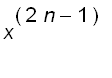 x^(2*n-1)