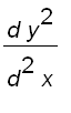 d*y^2/(d^2*x)