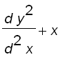 d*y^2/(d^2*x)+x