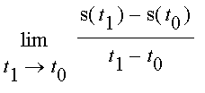 limit((s(t[1])-s(t[0]))/(t[1]-t[0]),t[1] = t[0])