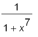 1/(1+x^7)