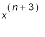 x^(n+3)