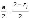 a/2 = (2-z[i])/2